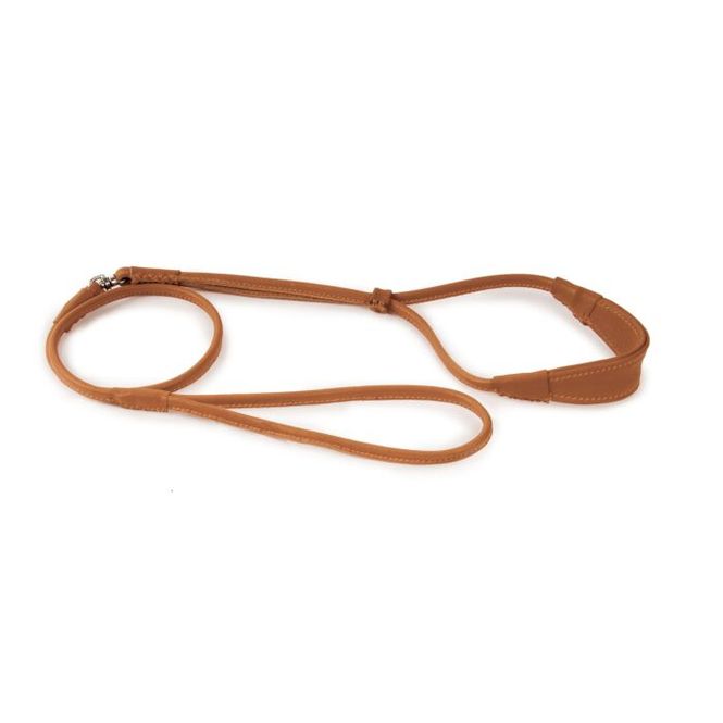 Hovedbilde 5mm Tan Comfort Round Cow Leather Show Lead, ...