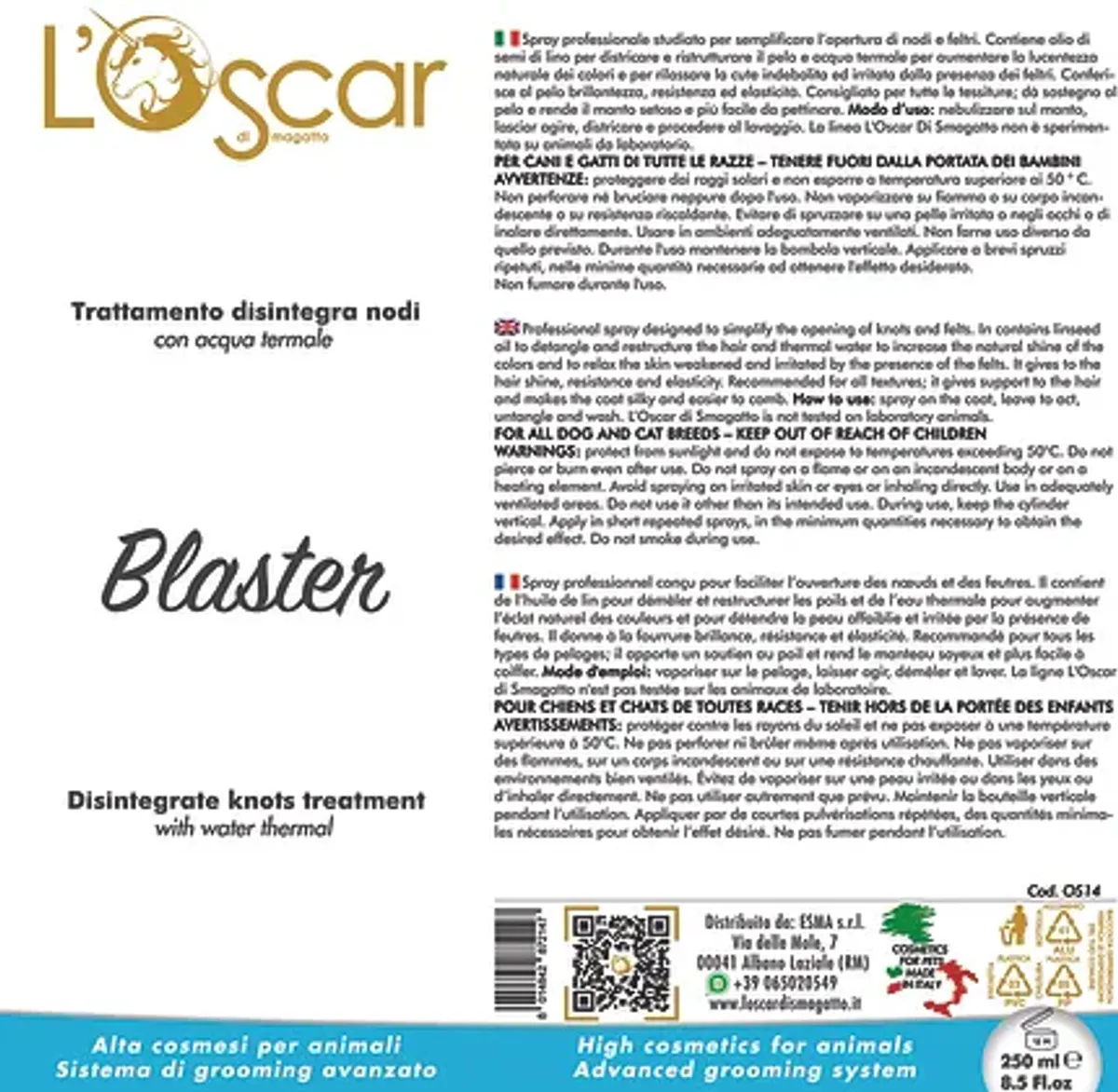Blaster - Professionel Node Dissolver, 250 ml spray, L'Oscar