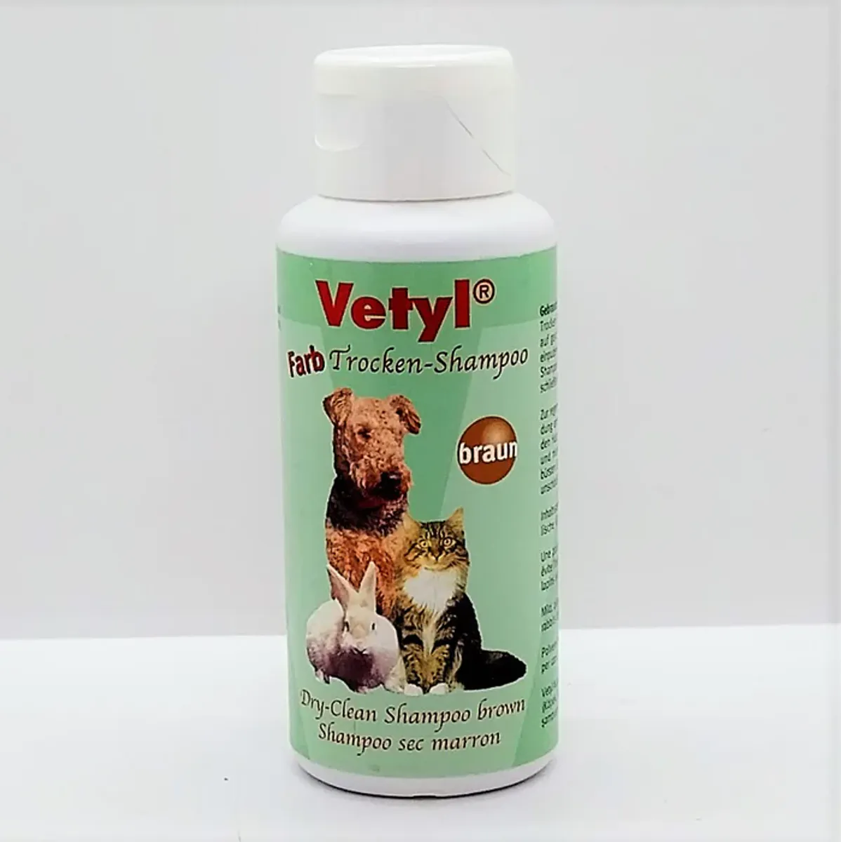 Tørrshampo Brown 100 g, Vetyl