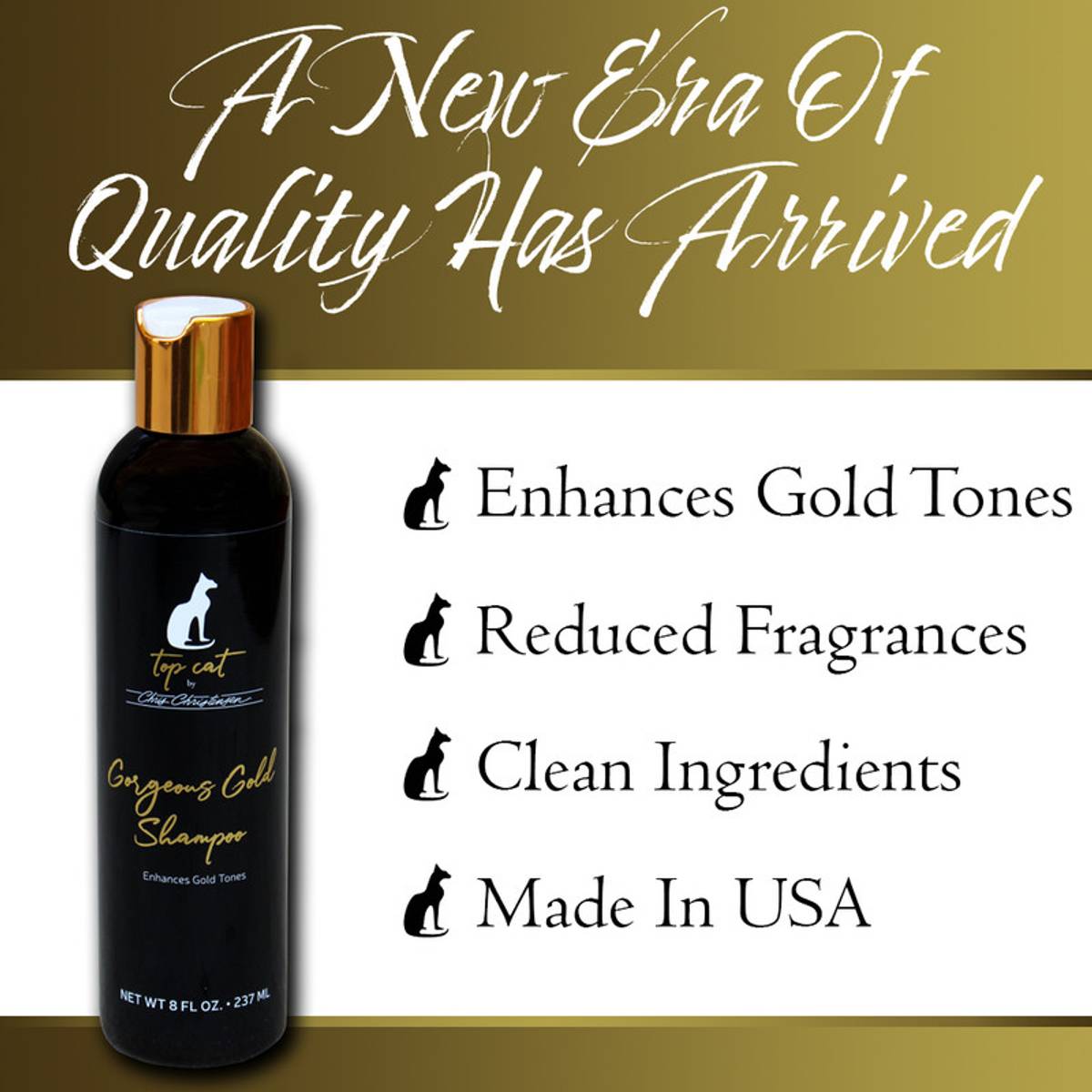 Topcat Gorgeous Gold Shampoo 236ml