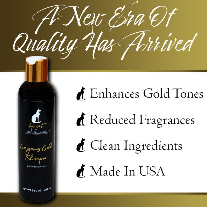 Gorgeous Gold Shampoo 236ml, Topcat CC