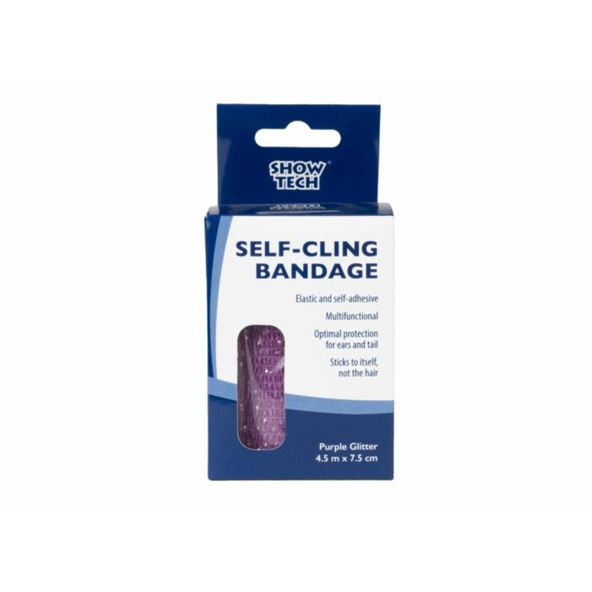 XXX ShowTech - Self-Cling Bandage Purple Glitter 4.5 m x 7.5 cm