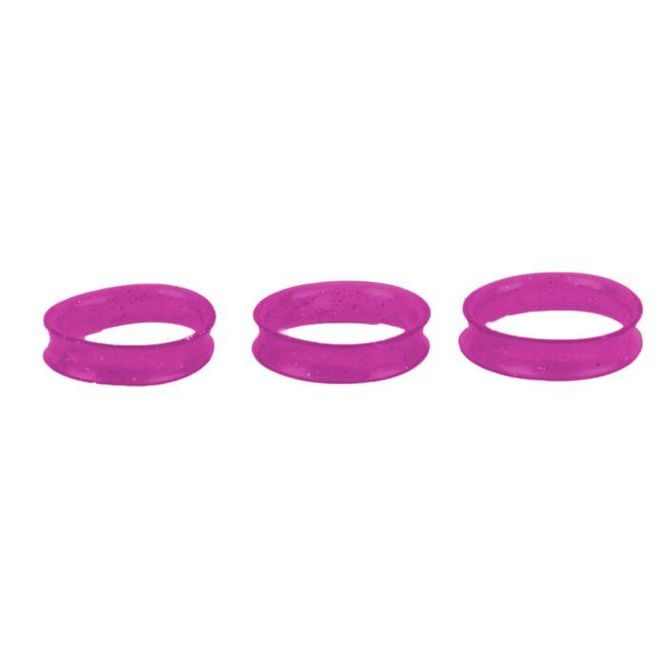 Hovedbilde Finger Ring 22 mm Purple Fine Glitter Scissor ...