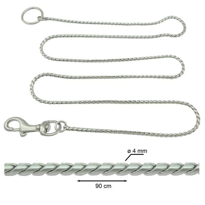 Hovedbilde Snake Leash Without Handle Ø4mm x 90cm, Chrome ...