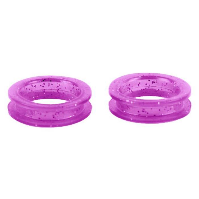 Hovedbilde Finger Ring 22 mm Purple Glitter Scissor rings 2 ...