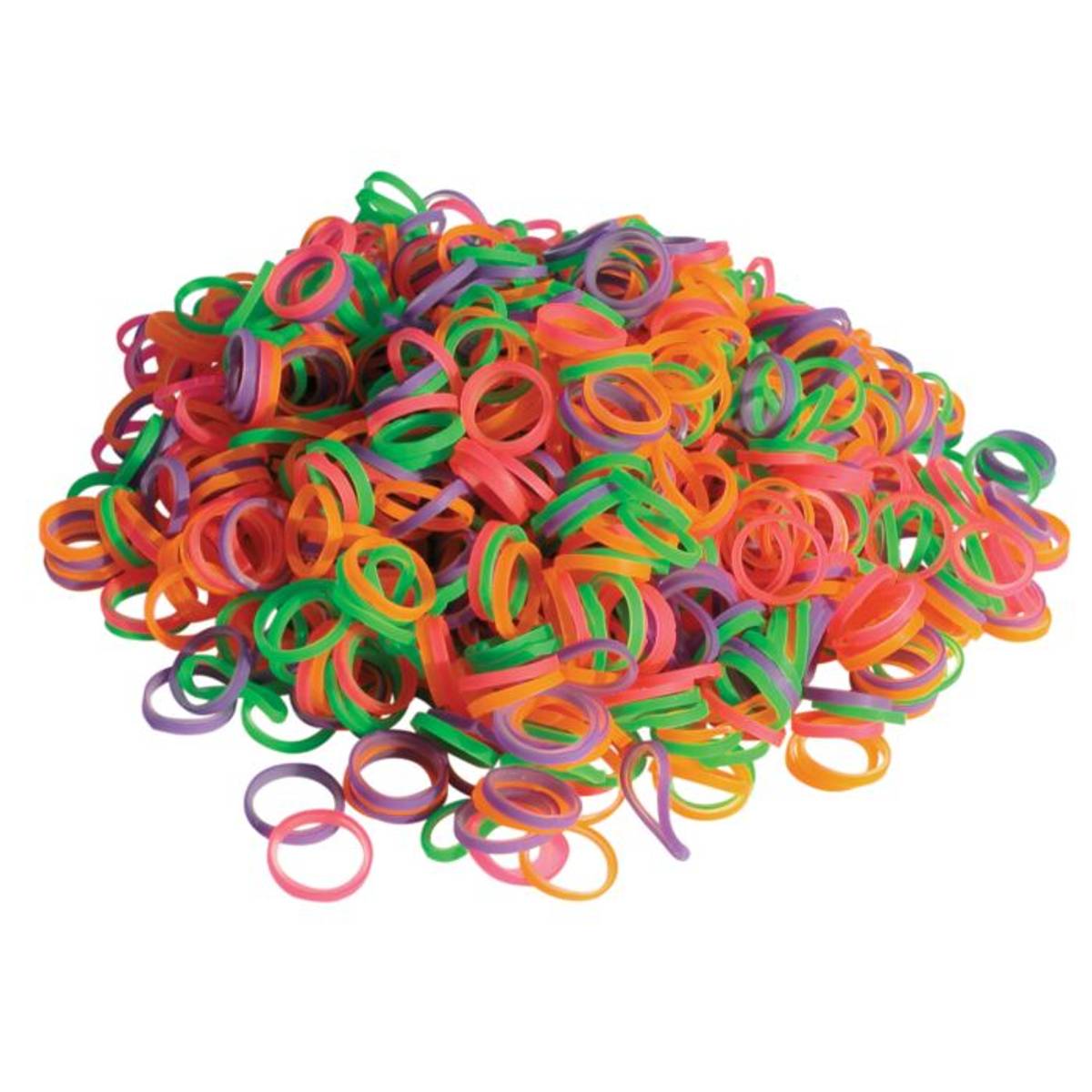 Latex Bands Neon Medium-Medium - 1000 pcs Top Knot, ShowTech