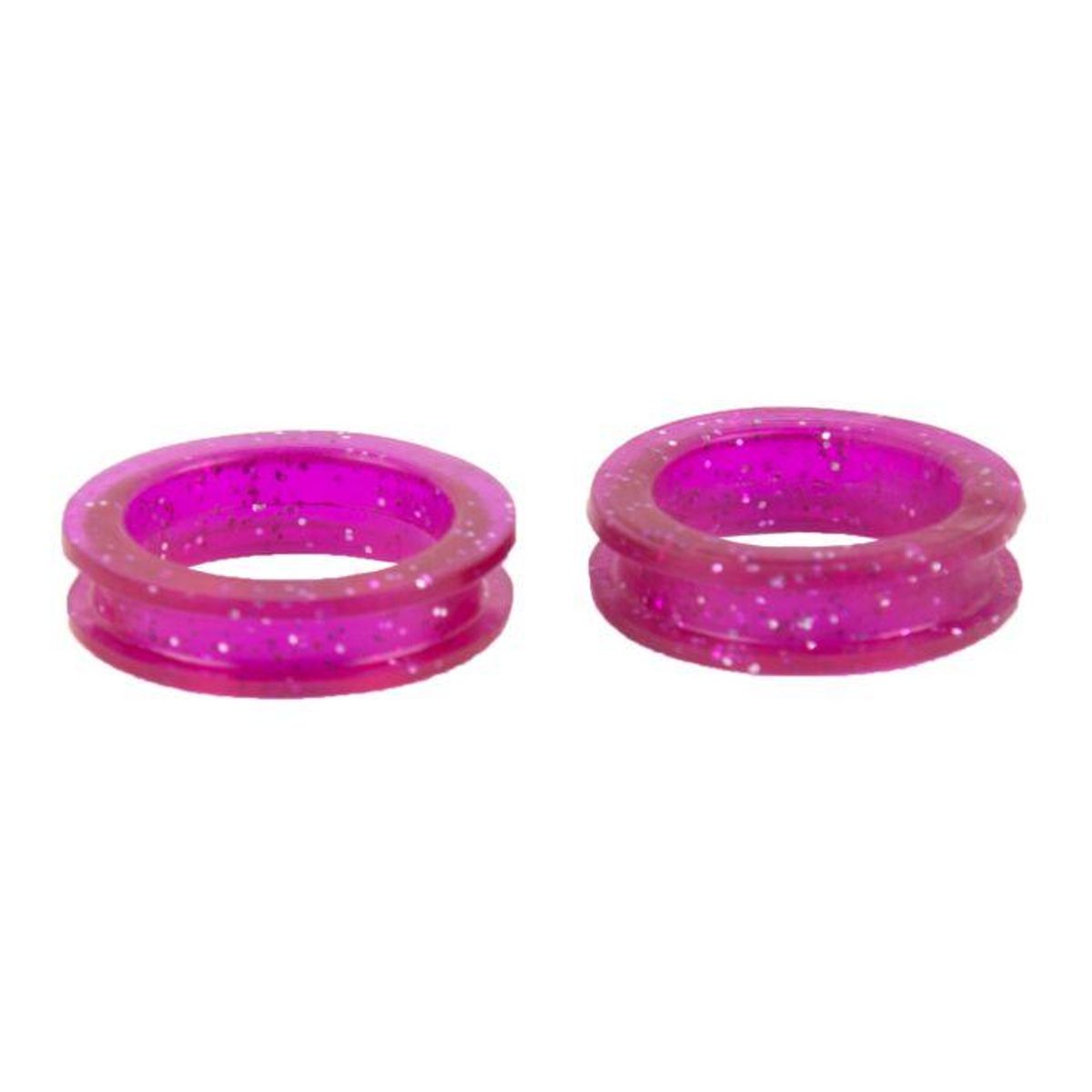 Finger Ring 21 mm Purple Glitter Scissor rings 2 Pcs, Show Tech 