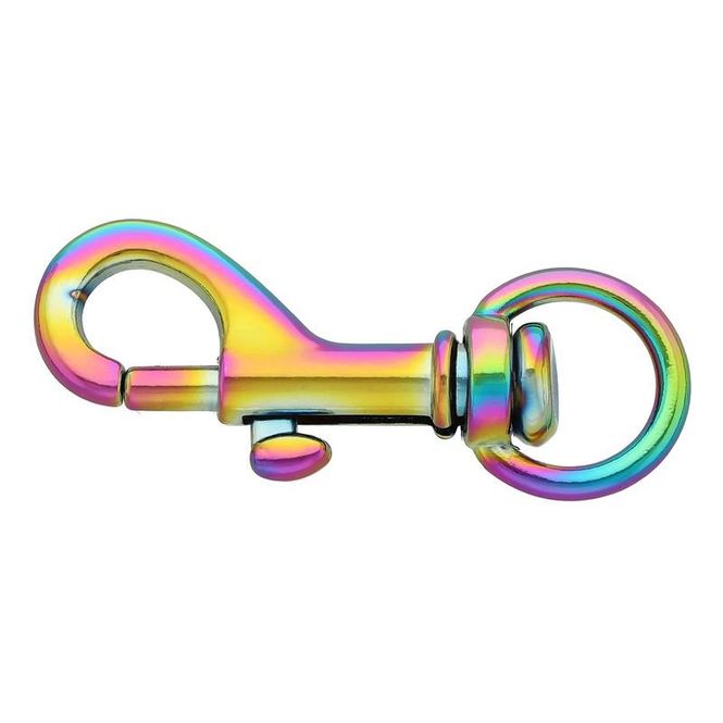Hovedbilde Snap Hook Liten Med Rund Svingbart Øye 46mm, ...