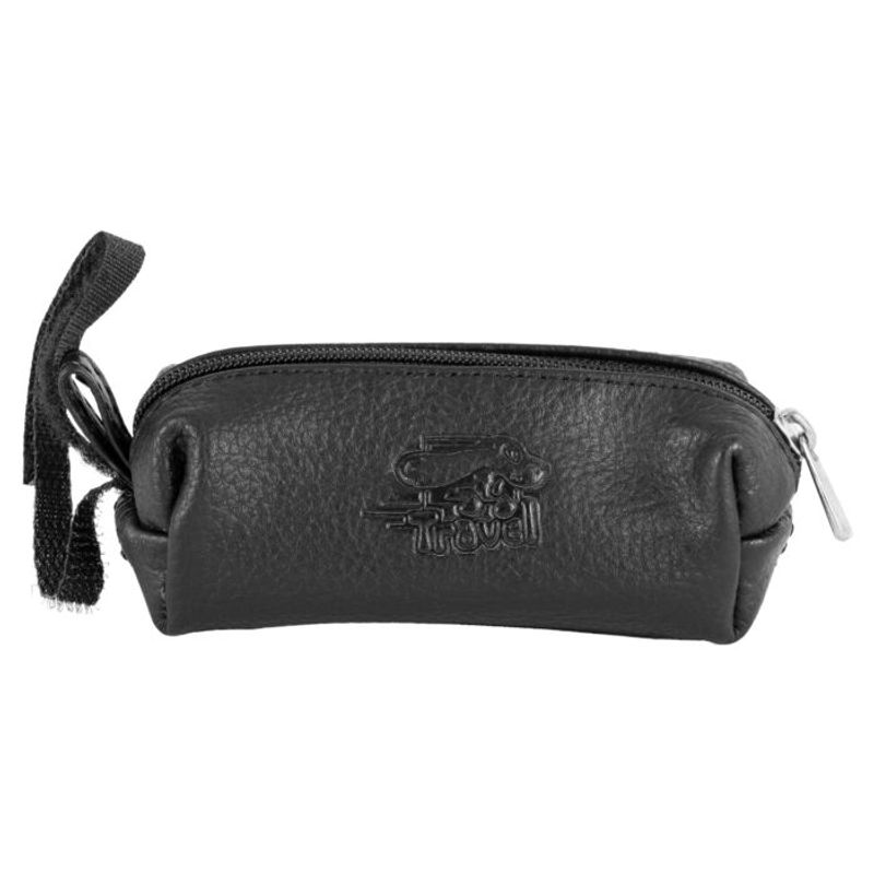 Poop Bag Holder Leather - Black, Travel
