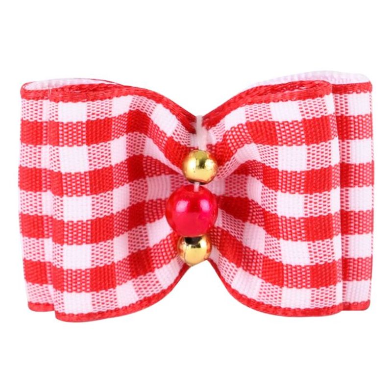 Fancy Tartan Bows with Elastic 36 pcs Bows, ShowTech