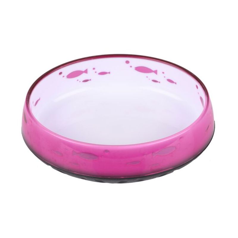 Anti-Slip Cat Bowl Oval Pink 14,6cmx12,1cm - 260ml, Show Tech